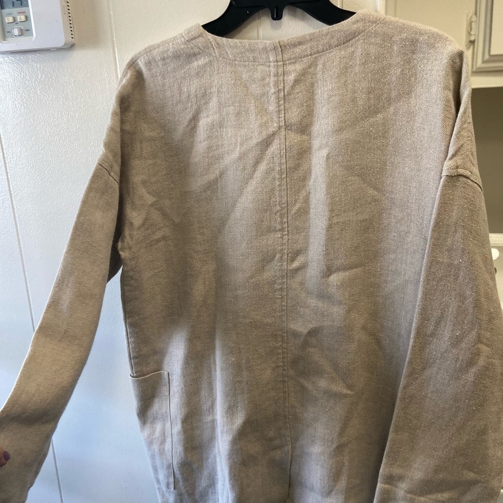 Eileen Fisher Small/Petite linen jacket - Chore Jacket $338 - Picture 2 of 6